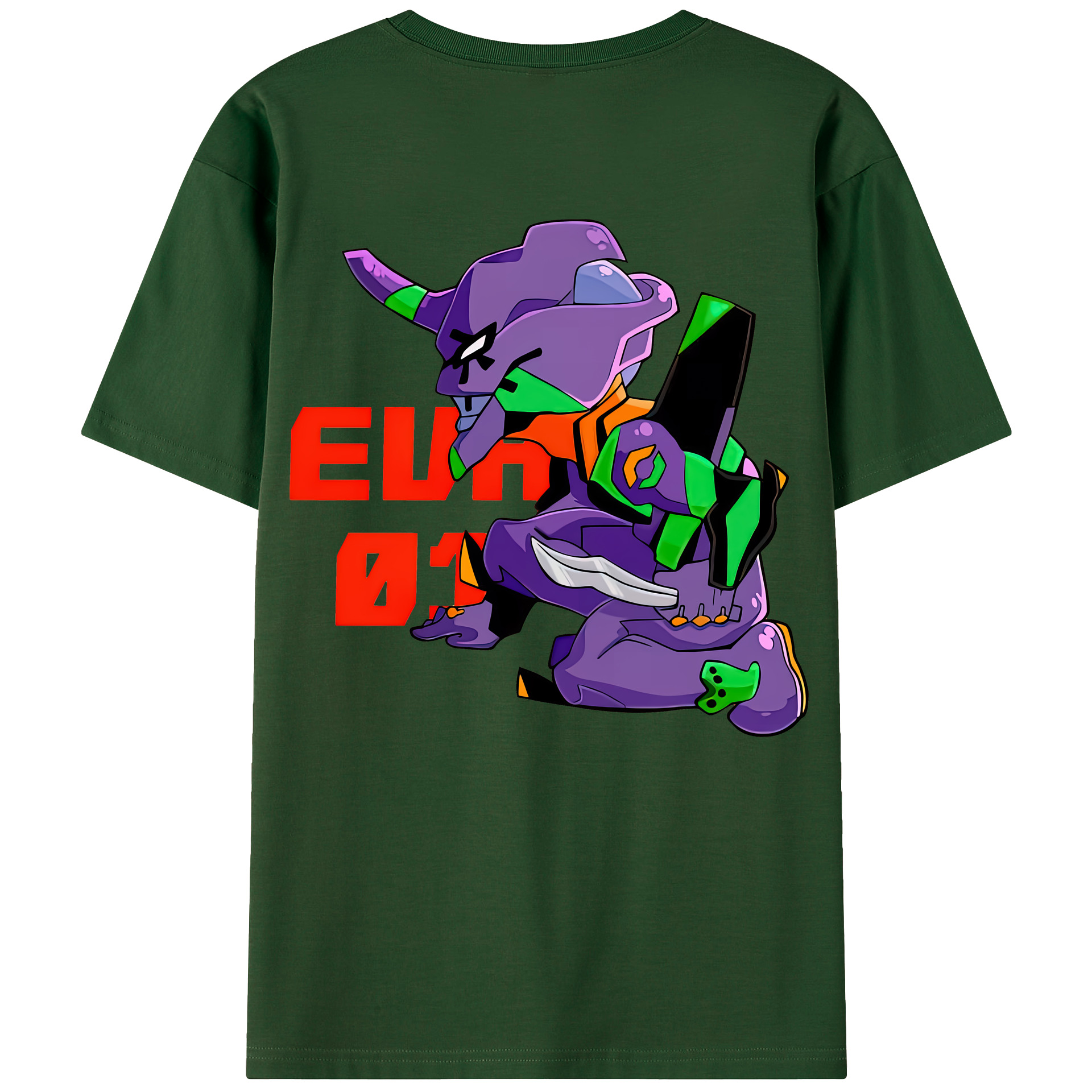 （画像用） EVA 新世紀エヴァンゲリオン 綿100％半袖Tシャツ（背面プリント）